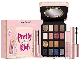 Fragrances, Perfumes, Cosmetics Makeup Set - Too Faced Pretty, Sexy, Rich Makeup Set (palette/5.2g + mascara/8ml + lip/gloss/7g)