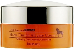 Nourishing Horse Oil Face Cream - Deoproce Horse Enrich All Care Cream — photo N3