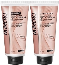 Set - Brelil Numero Supreme Brilliance (shm/300ml + mask/300ml) — photo N1