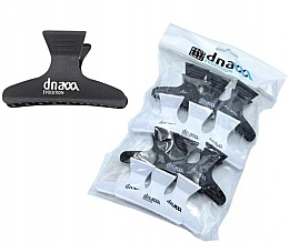 Barber Clips 13005, black - DNA Evolution ABS Clips — photo N1