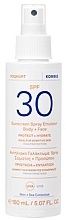 Face & Body Emulsion - Korres Yoghurt Sunscreen Spray Emulsion Body+Face SPF 30 — photo N1