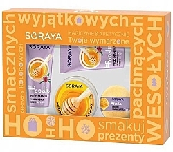 Fragrances, Perfumes, Cosmetics Set - Soraya Foodie Honey (h/cr 75ml + b/oil 200 ml + foot/cream/+ 75ml + Bath/Bom 165 g)