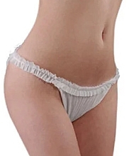 Women Spunbond SPA Thong with Ruffles, in tube, multi-colored - Doily — photo N3