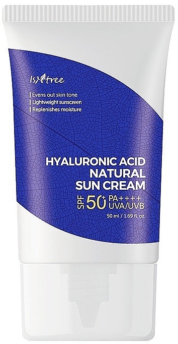 Sun Cream - Isntree Hyaluronic Acid Natural Sun Cream SPF50 + PA ++++ — photo N1