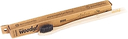 Bamboo Toothbrush, soft, black bristles - WoodyBamboo Bamboo Toothbrush Natural  — photo N1