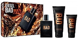 Fragrances, Perfumes, Cosmetics Diesel Bad - Set (edt/75ml + sh/gel/100ml + sh/gel/50ml)