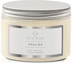Fragrances, Perfumes, Cosmetics Citrus Body Scrub with Dead Sea Minerals - Sefiros Salt And Oil Citrus Energy Peeling