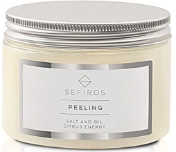 Citrus Body Scrub with Dead Sea Minerals - Sefiros Salt And Oil Citrus Energy Peeling — photo N1