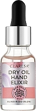 Fragrances, Perfumes, Cosmetics Hand Oil Elixir - Claresa Dry Oil Hand Elixir