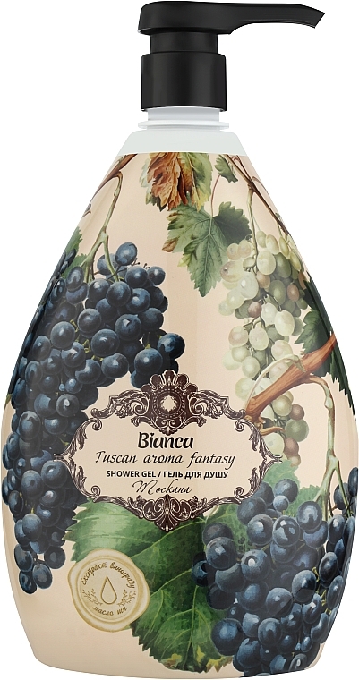 Shower Gel with Grape Extract & Shea Butter - Bianca Tuscan Aroma Fantasy Shower Gel — photo N1