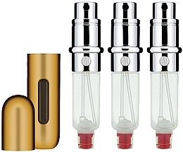 Atomizer - Travalo Classic HD Refillable Perfume Spray Set (atomiser/3x5ml + case) — photo N8