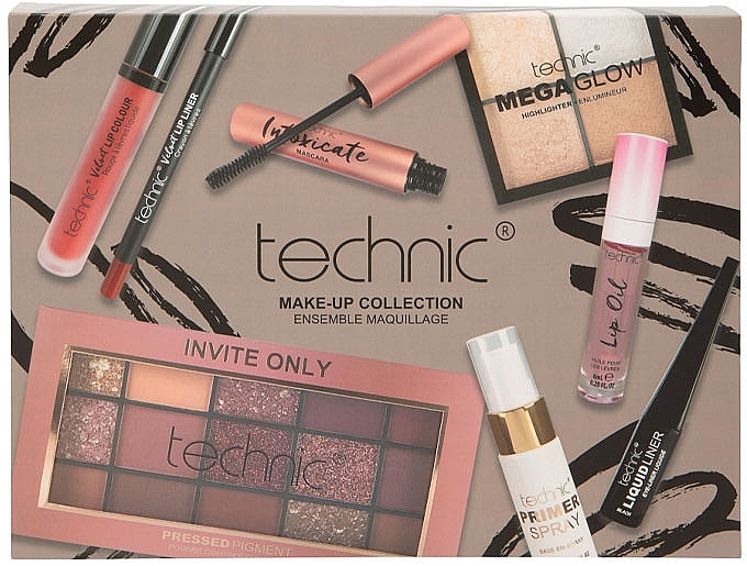 Technic Cosmetics Makeup Collection - Set, 8 products — photo N7