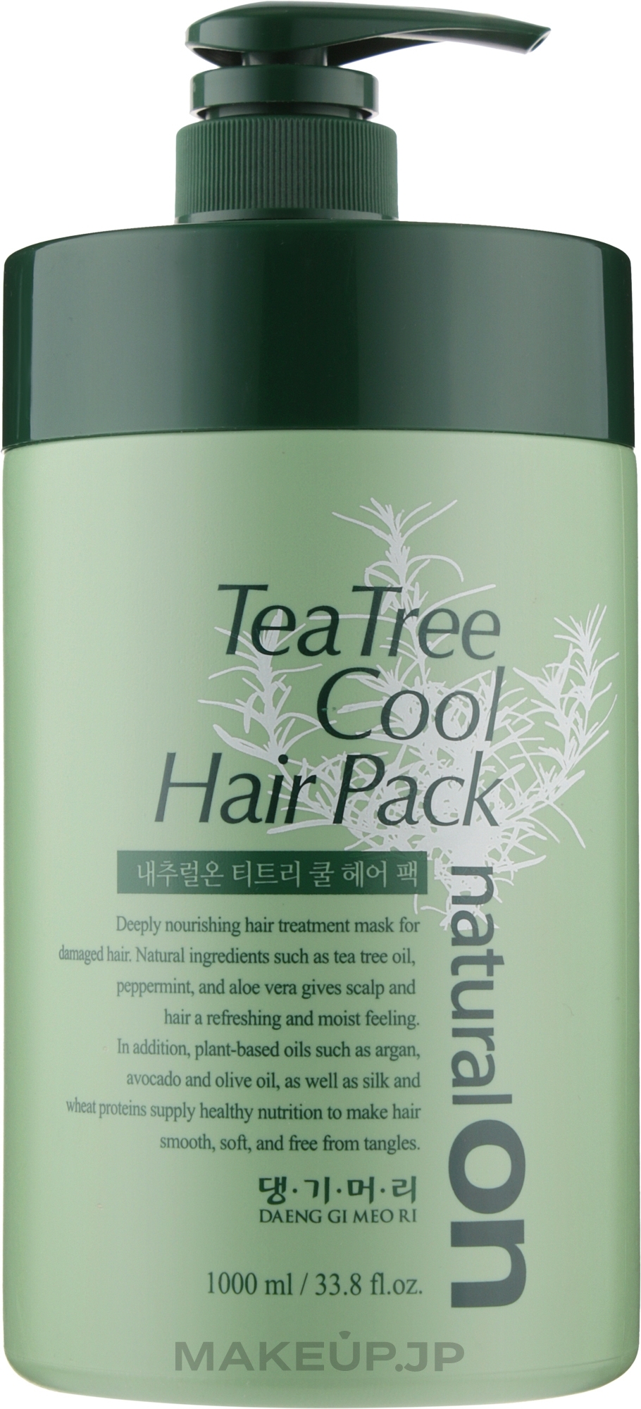 Refreshing Hair Mask - Daeng Gi Meo Ri Naturalon Tea Tree Cool Hair Pack — photo 1000 ml