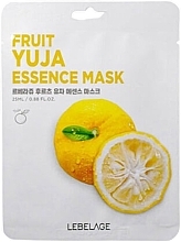 Yuji Fruit Face Mask - Lebelage Fruit Yuja Essence Mask — photo N1