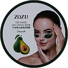 Hydrogel Eye Patch with Avocado Extract & Shea Butter - Zozu Eye Mask Shea Crystal Repair Smooth — photo N1