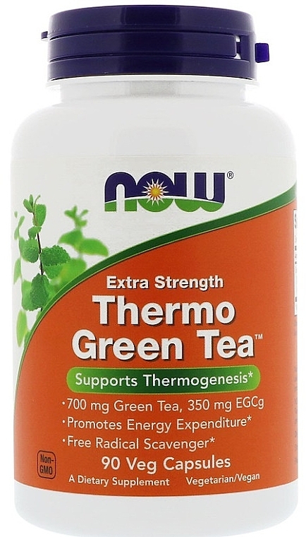 Capsules "Green Tea" - Now Foods Thermo Green Tea Extra Strength Veg Capsules — photo N1