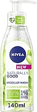 Fragrances, Perfumes, Cosmetics Cleansing Micellar Gel - Nivea Naturally Good Micellar Wash