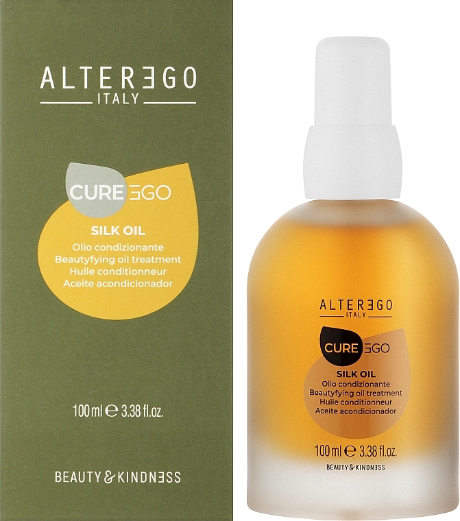 Anti-Frizz Hair Oil - Alter Ego CureEgo Silk Oil Beautyfying Oil Treatment — photo N17