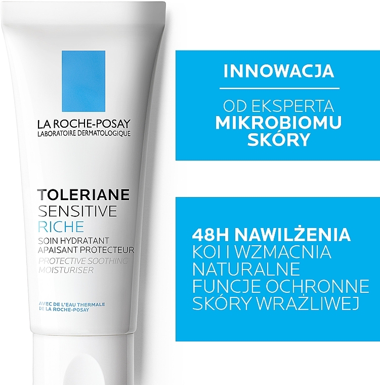Prebiotic Soothing Moisturizing Face Cream - La Roche-Posay Toleriane Sensitive Riche — photo N4