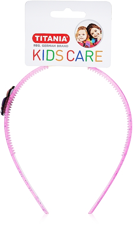 Plastic Hair Hoop "Unicorn", pink - Titania Kids — photo N1