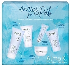 Set - Alma K. Skin Besties (cleans/gel/75 ml + lip/balm/8 ml + body/butter/50 ml + f/cr/30 ml + h/cr/40 ml) — photo N1