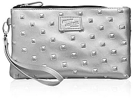 Fragrances, Perfumes, Cosmetics Cosmetic Bag - Gillian Jones Beauty Secrets Medium Silver