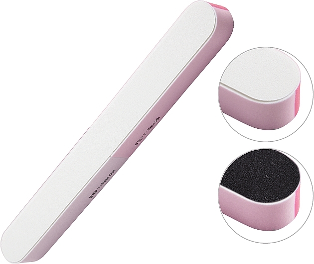 6-Sided Nail File-Polisher, pink - NeoNail Professional — photo N3