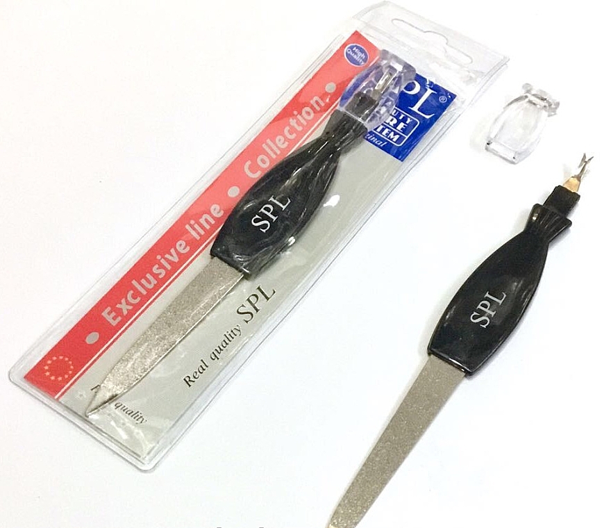 Nail File & Cuticle Trimmer 9679, 14.5 cm - SPL Metal Nail File & Cuticle Trimmer — photo N3