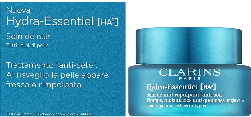 Night Face Cream - Clarins Hydra Essentiel Night Cream — photo N2