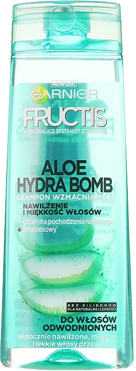 Aloe Extract Hair Shampoo - Garnier Fructis Aloe Hydra Bomb Szampon — photo N5