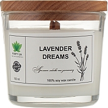 Fragrances, Perfumes, Cosmetics Scented Candle in Glass "Lavender Dreams" - Purity Candle