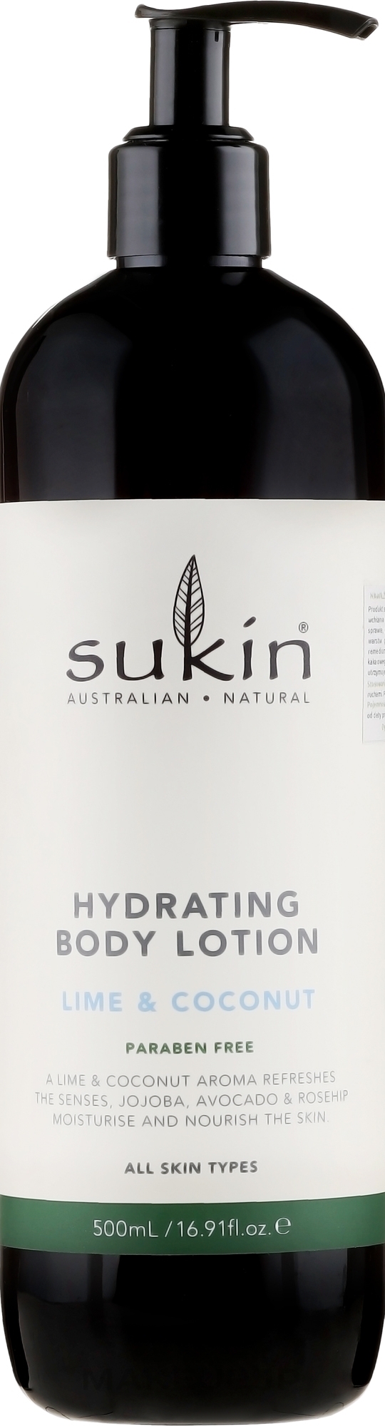 Moisturising Body Lotion - Sukin Hydrating Body Lotion Lime & Coconut — photo 500 ml