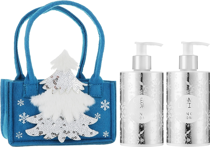 Set - Vivian Gray Christmas Winter Stars Set (cr/soap/250 ml + h/lot/250 ml) — photo N2