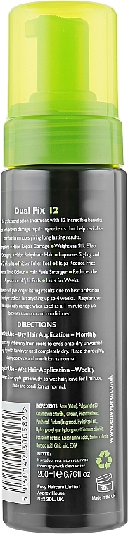 Professional Repair Treatment for All Hair Types - Envy Professional Dual Fix 12 — photo N2