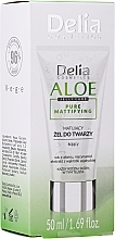 Aloe Mattifying Face Gel - Delia Cosmetics Aloe Jelly Care Pure Mattifying — photo N2