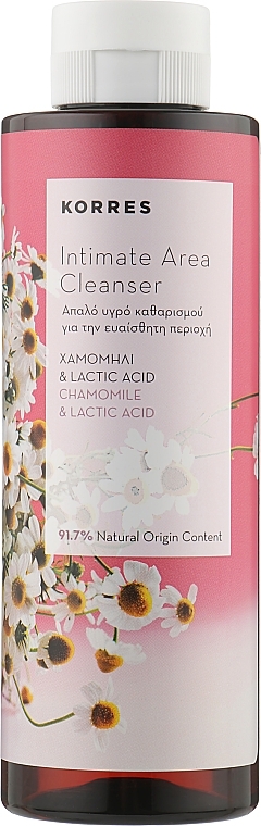 Chamomile Intimate Wash Gel - Korres Intimate Area Cleanser Chamomile & Lactic Acid — photo N2