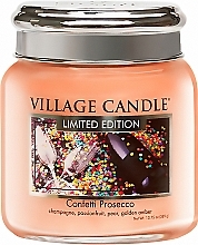 Fragrances, Perfumes, Cosmetics Scented Candle in Jar - Village Candle Confetti Prosecco Glass Jar