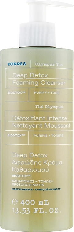 Tea Cleansing Foaming Cream - Korres Olympus Tea Cleansing Foaming Cream — photo N1