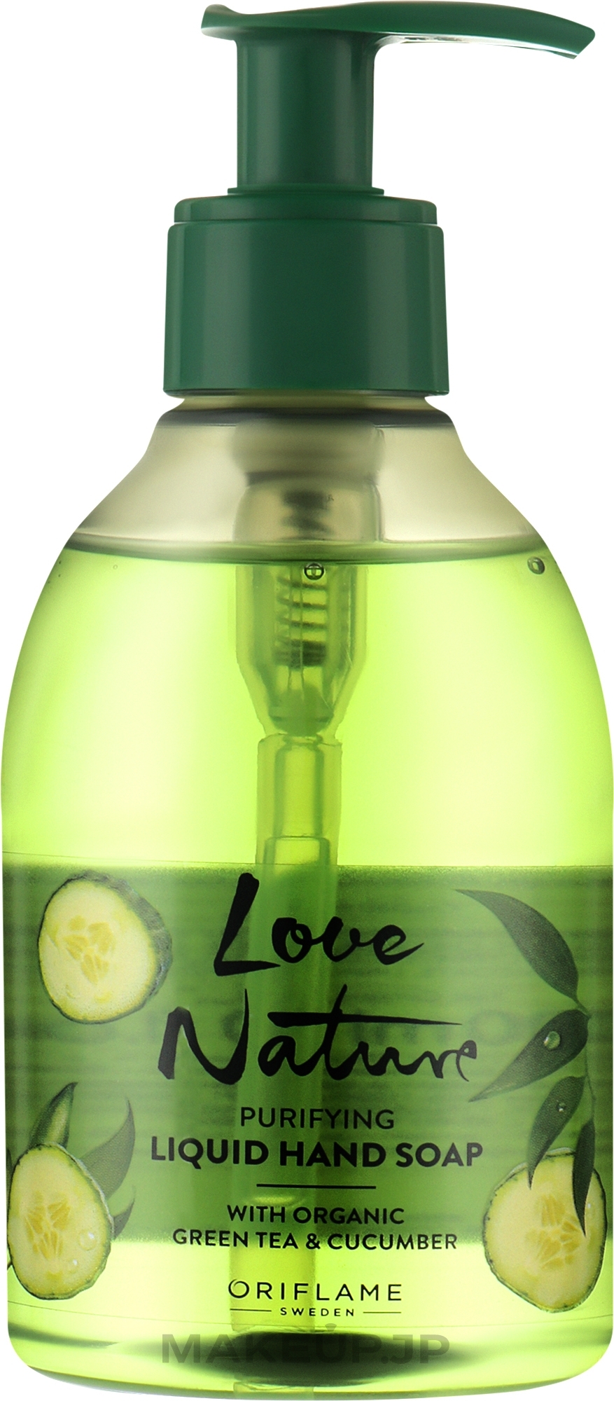 Liquid Hand Soap 'Green Tea & Cucumber' - Oriflame Love Nature Purifying Liquid Hand Soap — photo 300 ml