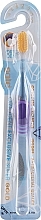 Fragrances, Perfumes, Cosmetics Toothbrush, transparent purple - Orto-Dent Gold Exclusive Toothbrush