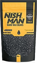 Hair Removal Wax - Nishman Hard Wax Beans Black — photo N1