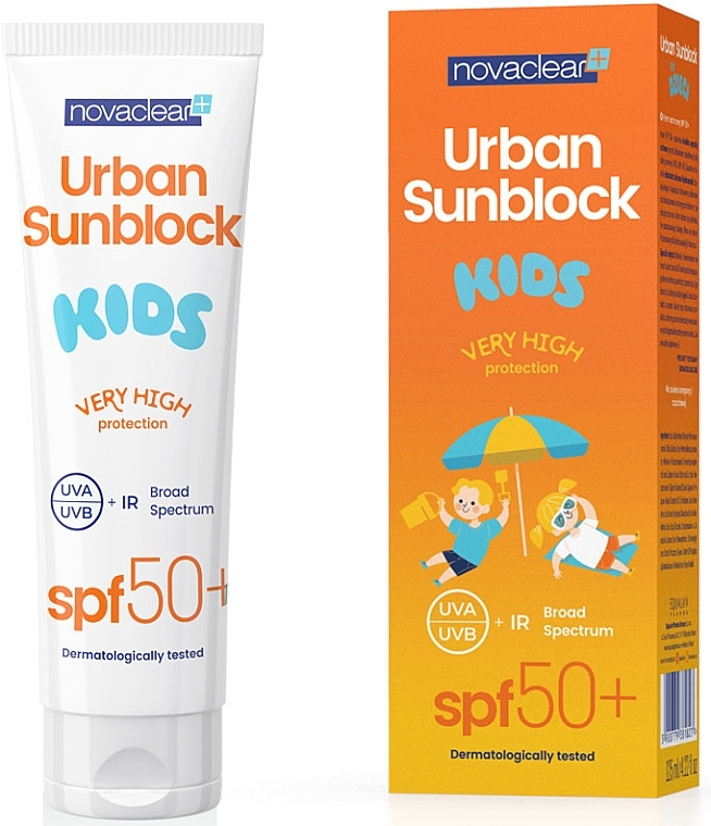 Sun Cream for Kids - Novaclear Urban Sunblock Kids SPF50 — photo N1