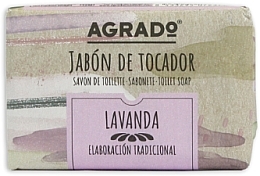 Fragrances, Perfumes, Cosmetics Hand Soap with Lavender Scent - Agrado Hand Soap Bar Lavender