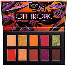 Fragrances, Perfumes, Cosmetics Shadow Palette - NYX Professional Off Tropic Shadow Palette