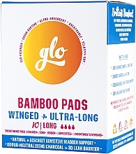 Urological Bamboo Pads, 10 pcs - Flo Glo Sensitive Bladder Bamboo Ultra Long Pads — photo N2