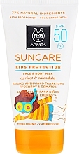 Fragrances, Perfumes, Cosmetics Suncare Kids Face & Body with Apricot & Calendula - Apivita Suncare Kids Face & Body With Apricot & Calendula SPF50