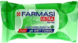 Fragrances, Perfumes, Cosmetics Aloe Vera Wet Wipes - Farmasi Ultra Green