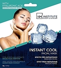 Fragrances, Perfumes, Cosmetics Moisturizing Cooling Sheet Face Mask - IDC Institute Instant Cool Hyaluronic Acid Facial Mask