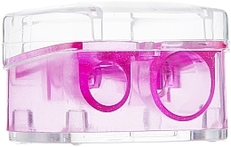 Double Color Pencil Sharpener with Lid, pink - Top Choice — photo N2