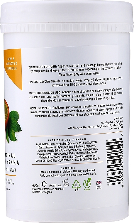 Hair Conditioning Mask - Natural Classic The Original English Henna Treatment Wax Mask — photo N2